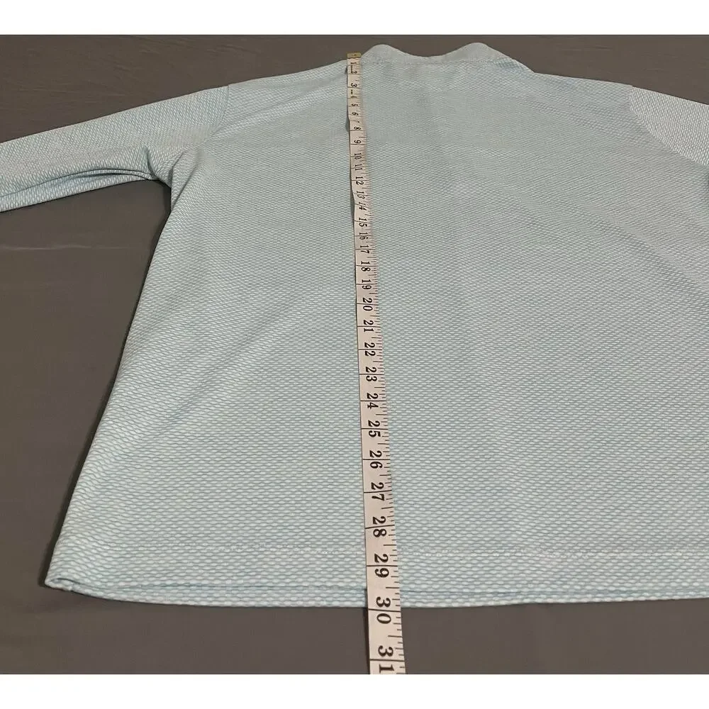 Columbia Men’s 1/4 Zip Pullover XL Light Blue Kentucky Derby Excellent